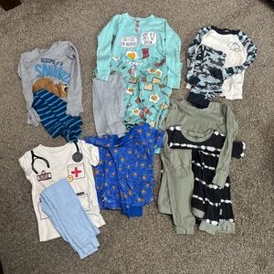 9 pair assorted toddler pjs. Size 4t